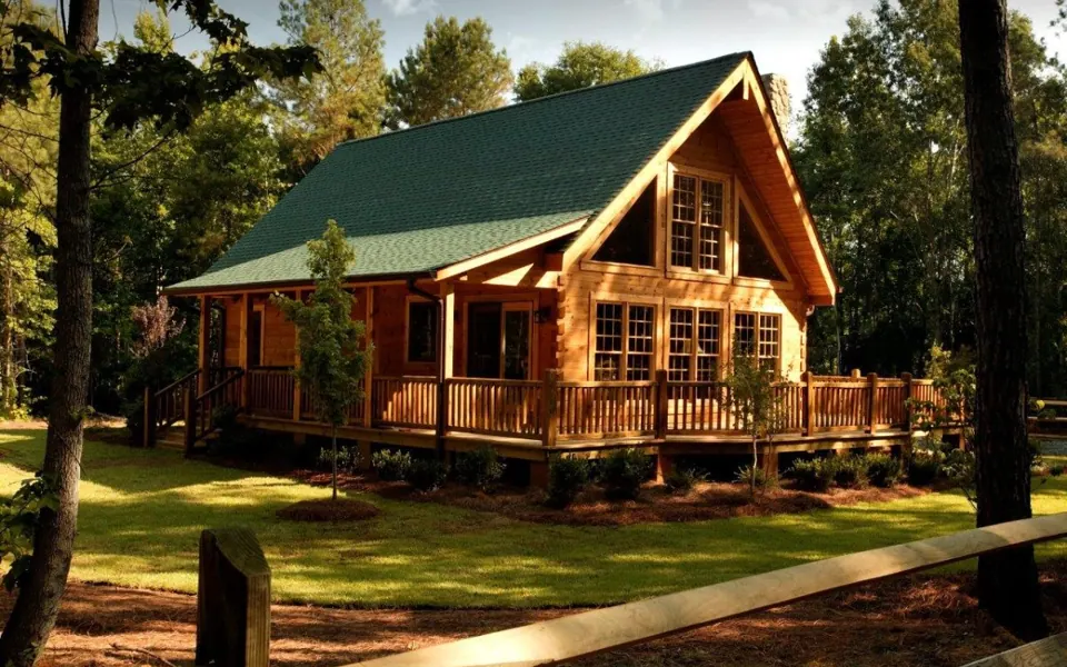 Merrimac Log Homes Ready to Assemble series